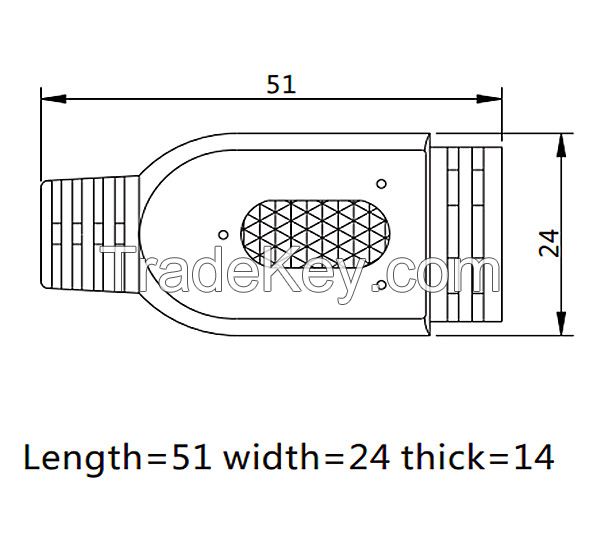 Splitter 1 input 4 outputs Electrical cable waterproof Y plug