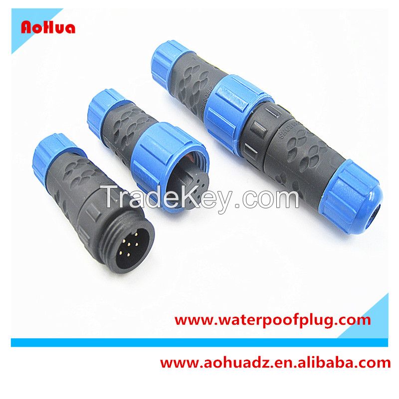 M15 series Soldering coupling Male to female style waterproof IP68 connector