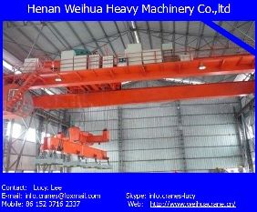 WEIHUA QC Overhead crane with Magnet for Main Hook 16/3.2-32/5 Ton