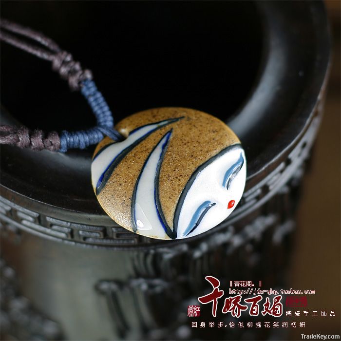 Free shipping/Ceramic Jewelry/Beautiful and Charming Necklace Pendants