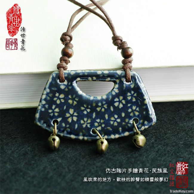 Hot Sale Beautiful Classical Chinese Style Pendant/ Blue and White Dre