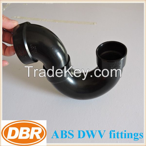 abs pipe fittings 11/2 inch p trap 