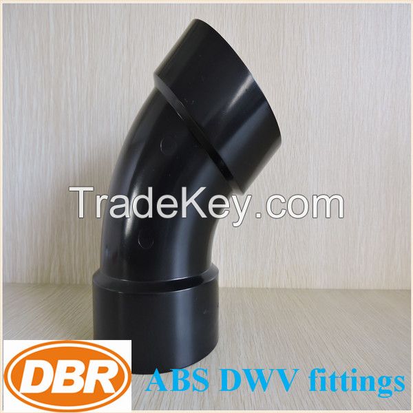 abs dwv pipe fittings 2 inch 45degree elbow