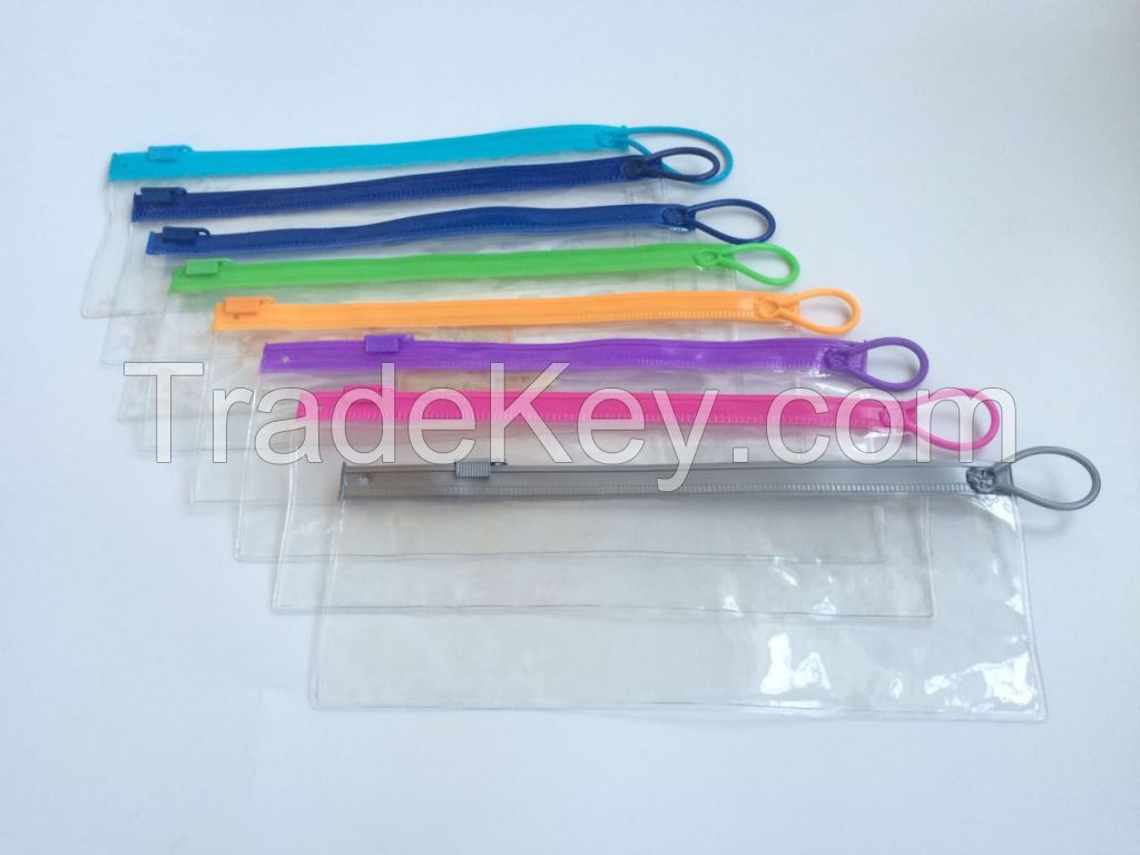 Multi Color Plastic Zip Lock Toothbrush Travel Knit Pack Bag 