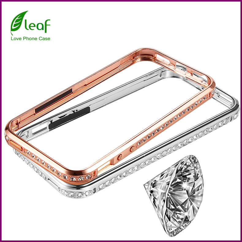 Eleaf Rhinestone Metal Cell Phone Case for iPhone 5 5s Bumper Frame (CI501