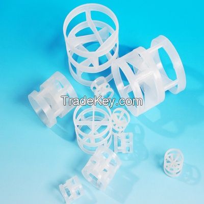 PP, RPP, PVC, PVDF, HDPE, PFA Plastic Pall Ring