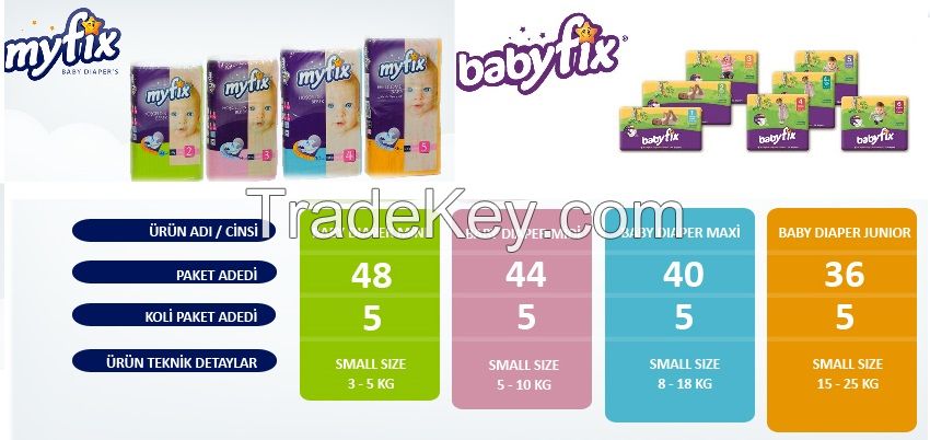 Myfix baby diapers