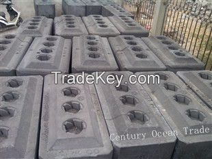 Pre-baked aluminium carbon anode