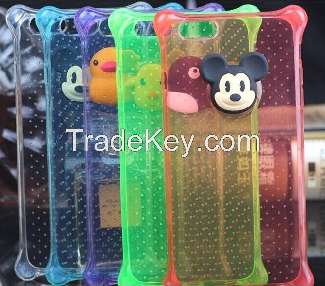 Mobile Phone Case for Iphone 5/6, with Cute Cartoon Design, Made of TPU, OEM Orders Welcome