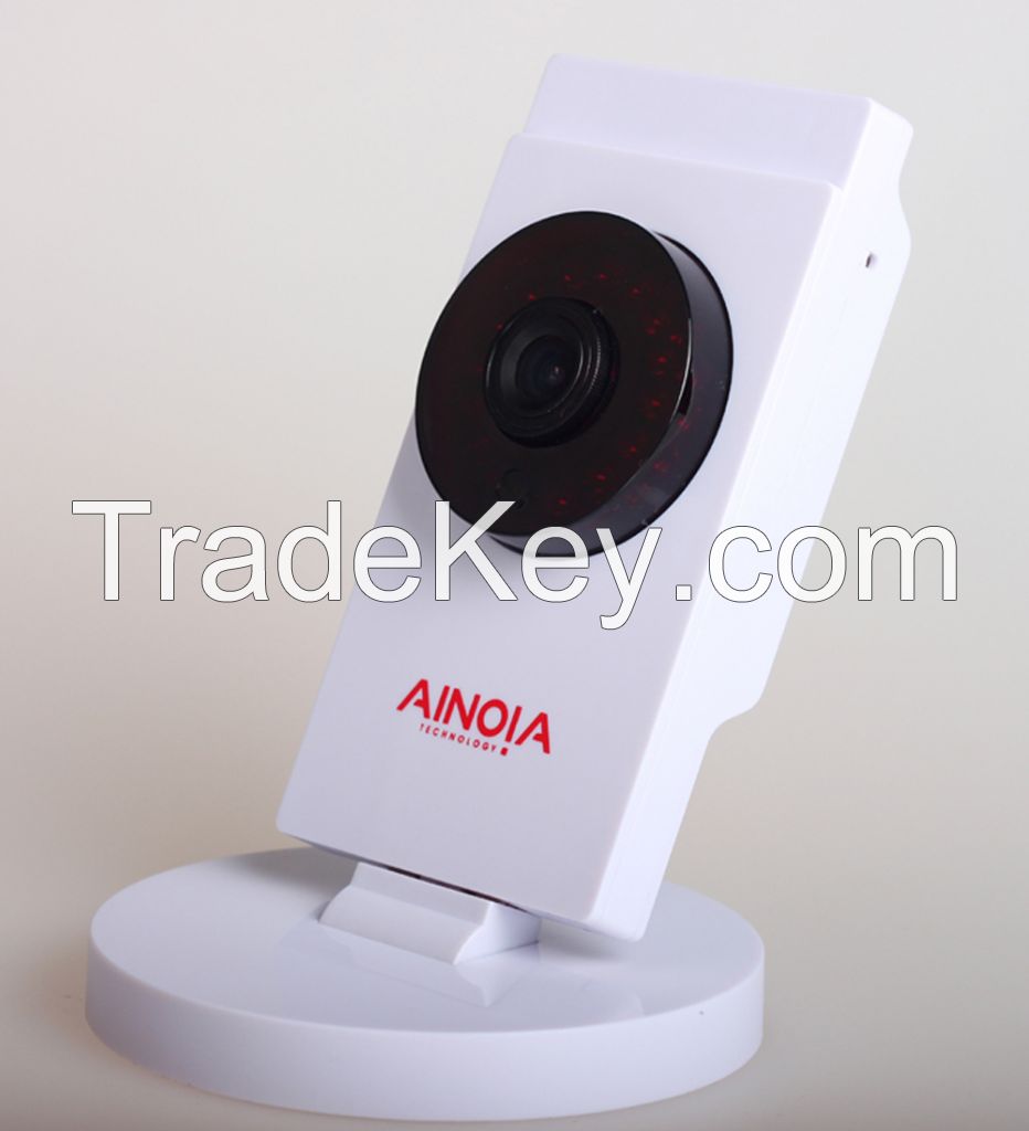 Cube IP Camera AI-903 1MP high definition video captures every detail;Remote Control with Mobile/PC;Easy install with WIFI connection;Support Two-Way Conversation;Send alarm messages at the first time;Support up to 32GB TF card.