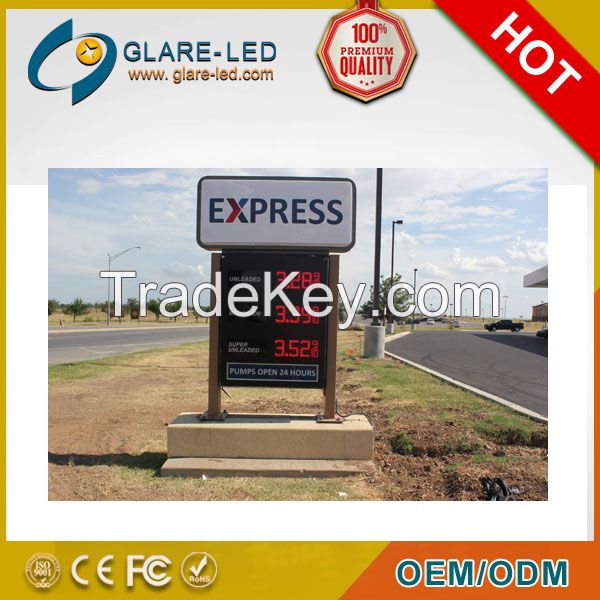 hot sale!!!!! 8inch led gas price sign