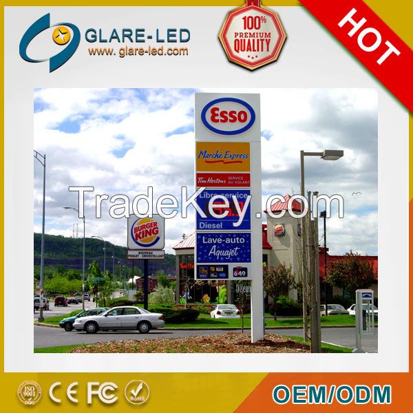 LED fuel station price signs