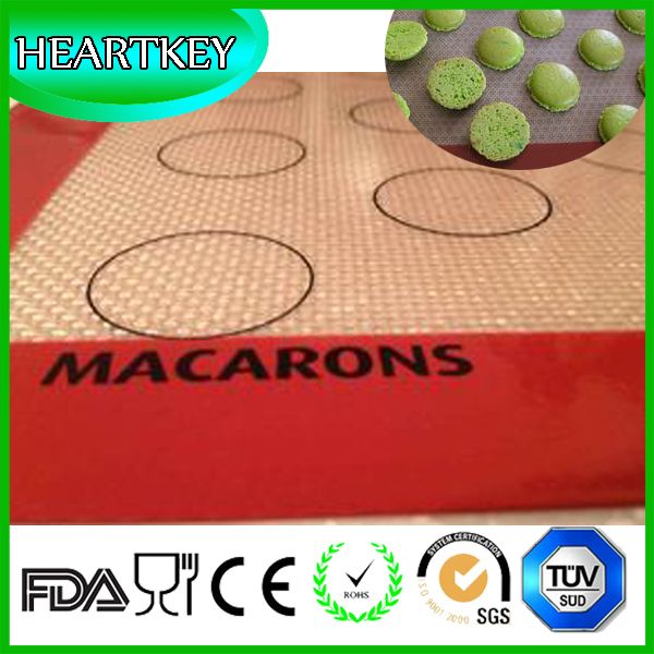 Macaroon Non-stick Heat Resistant Fiberglass Silicone Baking Mat