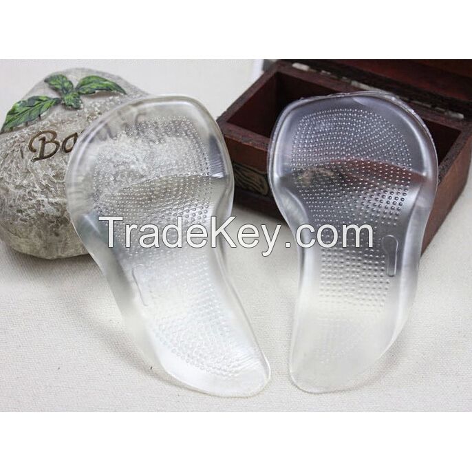 Ladies soft silicone insoles for high heel shoes
