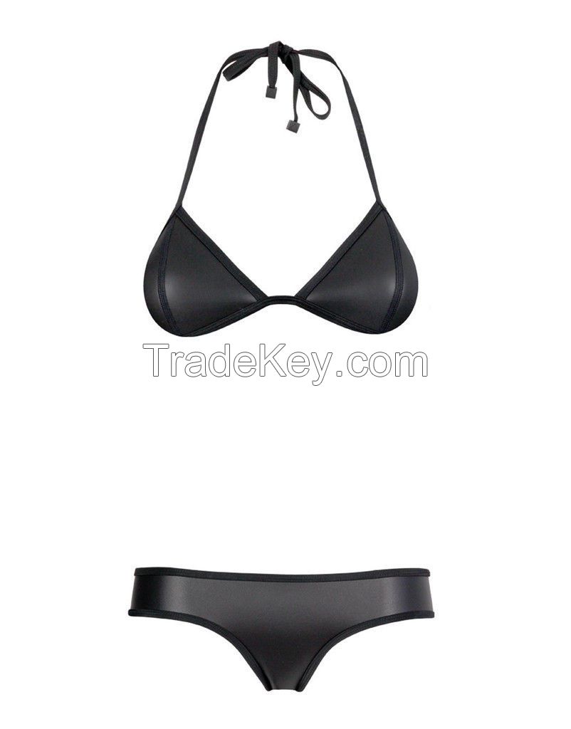 Women Waterproof Neoprene Triangle Bikini, Swimwear, Hot Neoprene Bikini