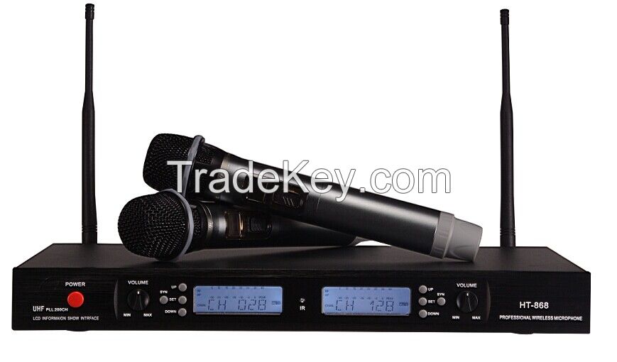 Guangzhou high quality dual channel microphone for KTV 