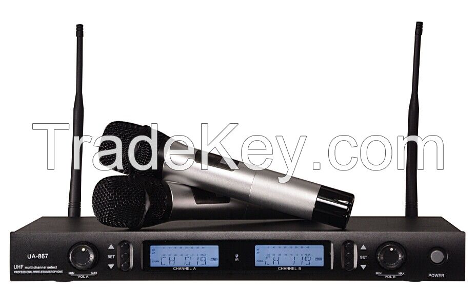 Guangzhou High Quality UHF PLL Wireless Microphone System