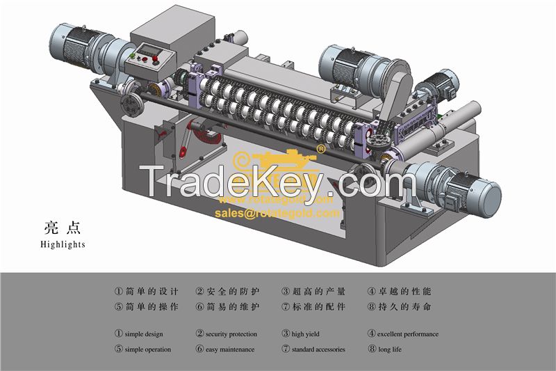 CNC veneer rotary peeling machine/mechanical spindless peeling machine/wood lathe machine/plywood machine