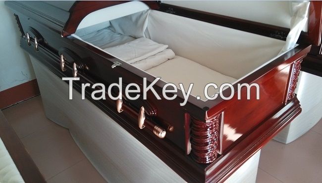 wood casket