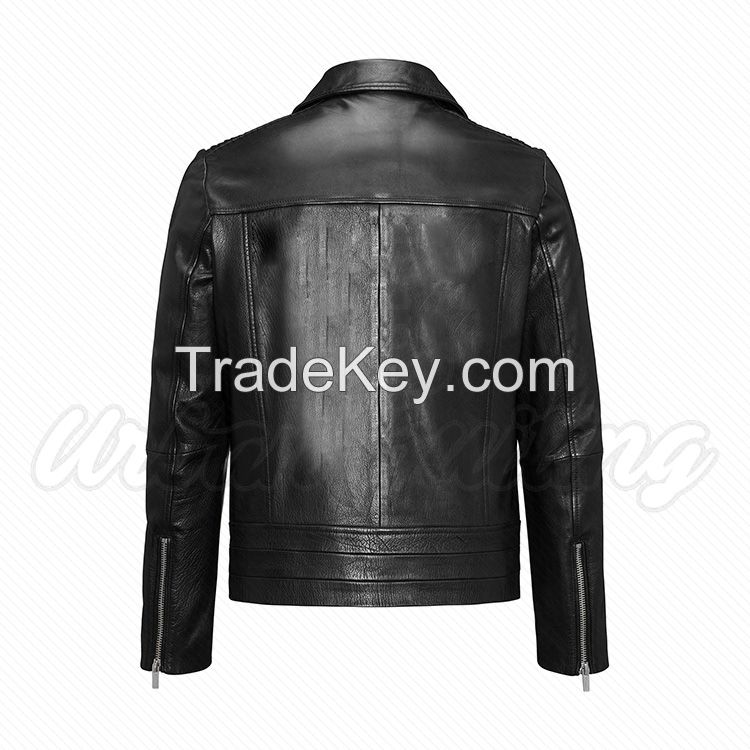 Men Leather Biker Fashion Jacket