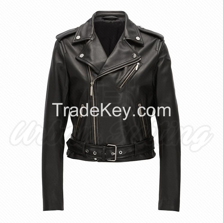 Women Biker Leather Jacket