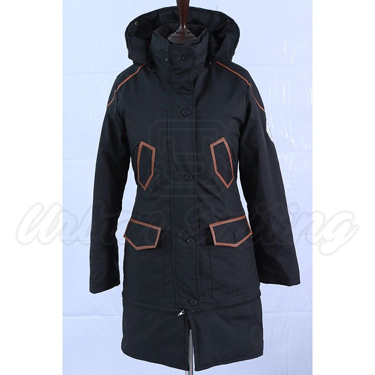 Women Black Tech Parka