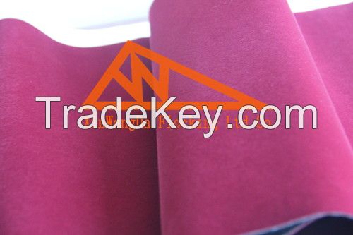 Long Dark Pink Velvet Flocking Spunlaced Fabric, LCPAN53-4 M