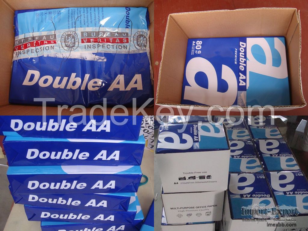 Double A4 Copier papers 70gsm, 75gsm and 80gsm