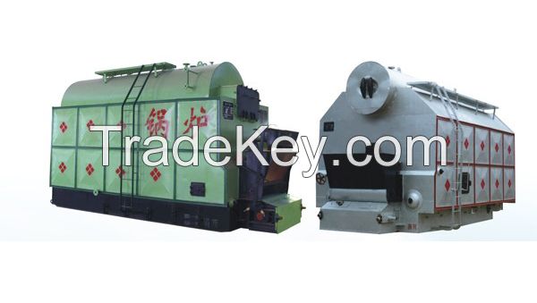 Single drum vertical chain grate steam boiler