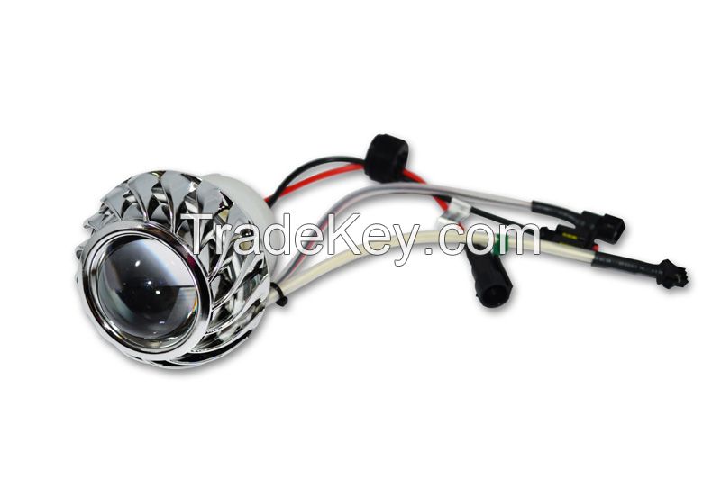 2.0inch hid bi-xenon motorcycle projector lens light with angel eyes(13A)