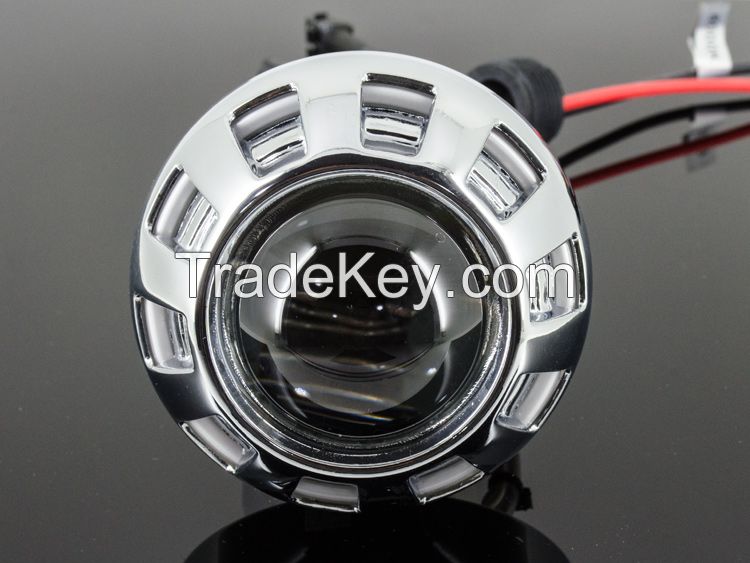 2.0inch hid bi-xenon motorcycle projector lens light with angel eyes(12-G)