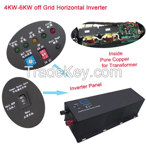1KW-6KW  pure sine wave frequency solat power inverter