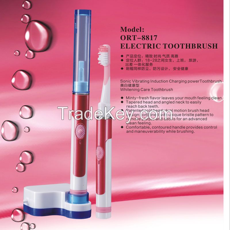  Electric Toothbrush 360-Degree Water Sensor cCleaning Brush teeth X2 PCS Replaceable head 