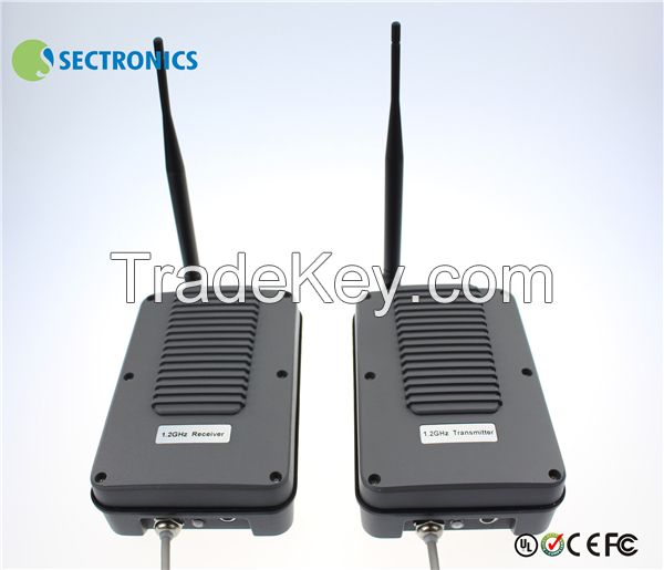 1.2ghz 3Watt 16 channel 2000 meters outdoor wireless audio video transmitter receiver
