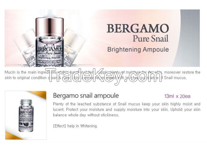 BERGAMO Snail Ampoule Set (20pcs) 