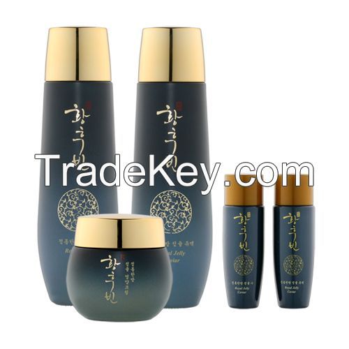 Hwanghoobin Royal Jelly / Caviar Skin Care Set (3pcs)