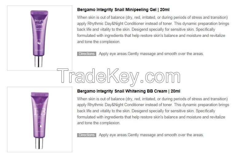 BERGAMO Integrity Snail Skin Care Set (3pcs) 