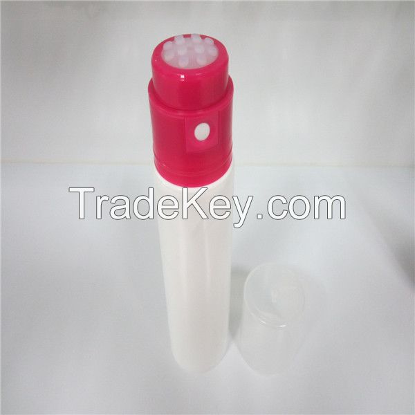 Lotion tube packaging vibrating massage tube