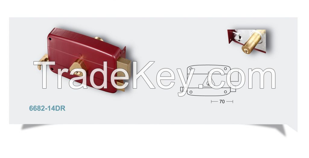 Rim lock Angola lock door lock security lock factory price lock whoesale