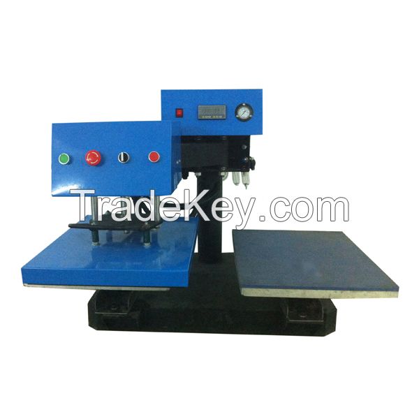 Korean style double stations pneumatic heat transfer machine