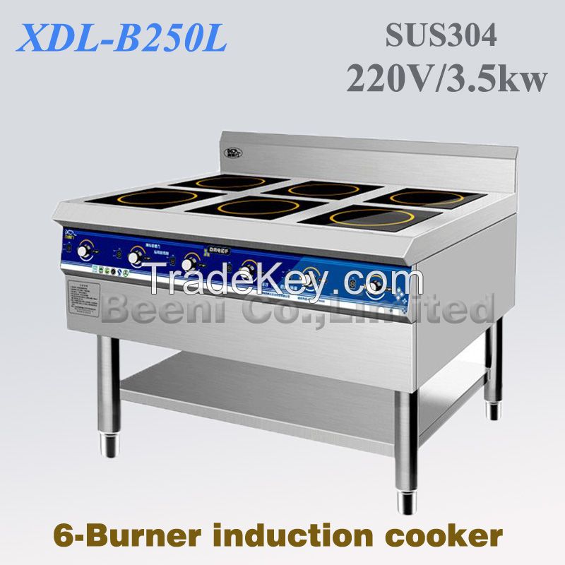 220v 3500w X6 Restaurant And Hotel Kichen Using Commericail 6-burner Induction Cooker, 6-burner Range