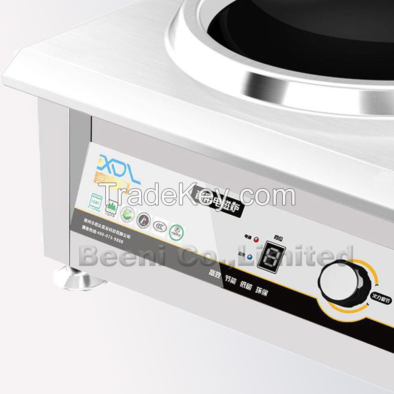 380v 3500w hot sale wok type concave commercial induction cooker