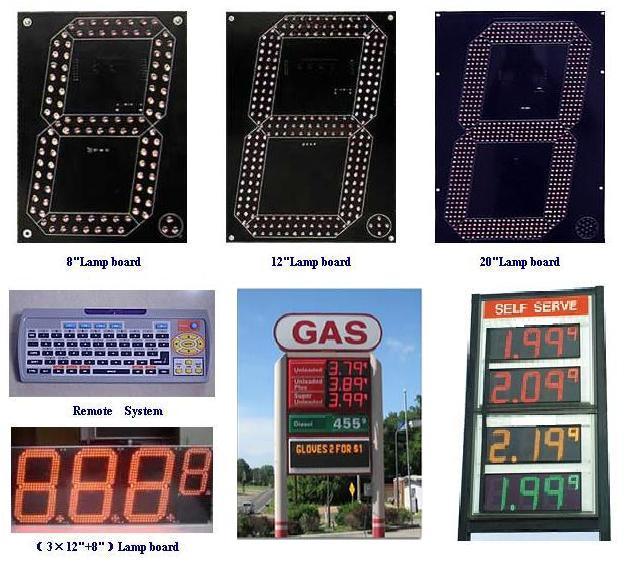 LED Gasoline signs