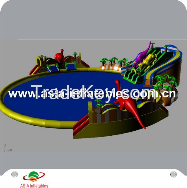 outdoor inflatable water park games