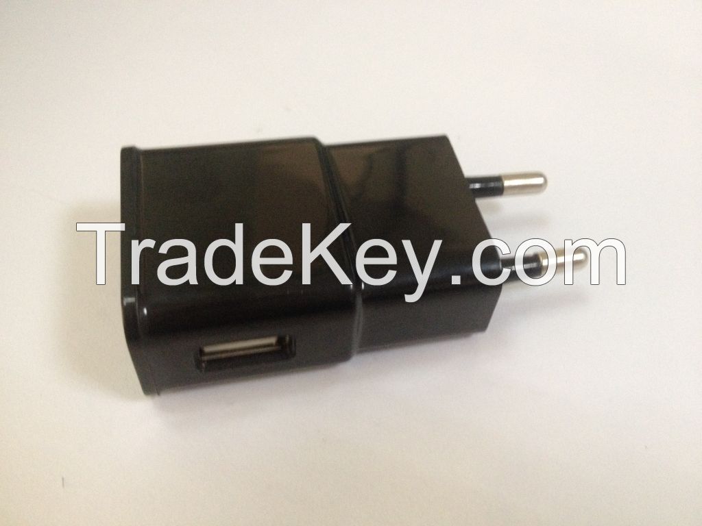 Universal single usb port 5V 2A usb wall charger,portable battery charger with EU plug