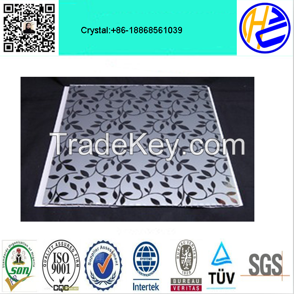 Low-carbon 7mm thickness laminated PVC decorative panels from China supplier