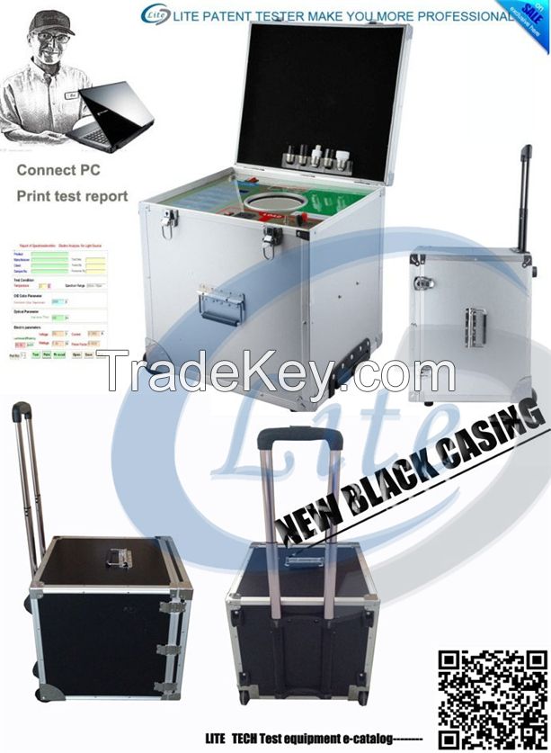 spectrum analyzer LED Portable Lumen Tester for LED CFL, AC 100-275V and DC 0-30V