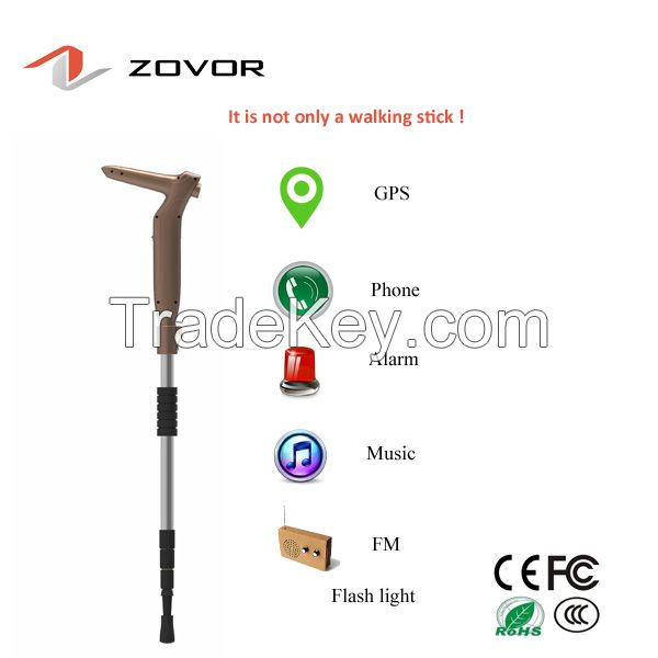 walking crutch/sword crutch with GPS/alarm for disabled