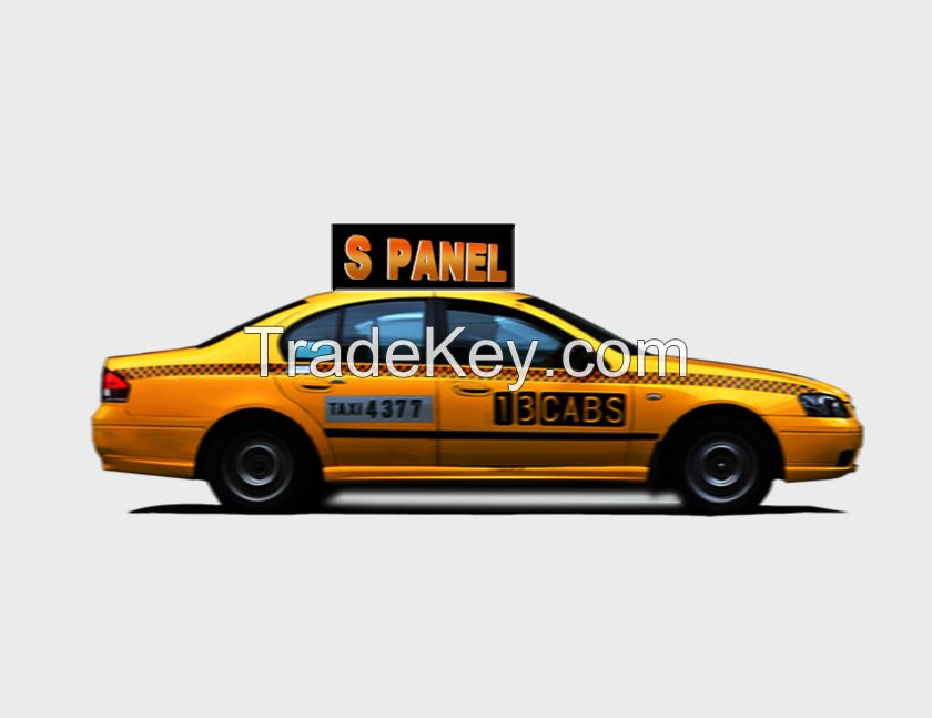 Taxi led display IP65 P3mm for moving advertising on the top of taixes