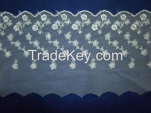  elegant   embroidery   lace trimming  with tulle
